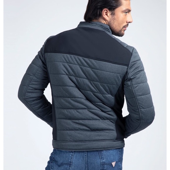 Guess blue stretch technical jacket size M - Picture 2 of 8